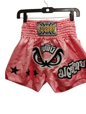 Pink Satin Women's Athletic Shorts